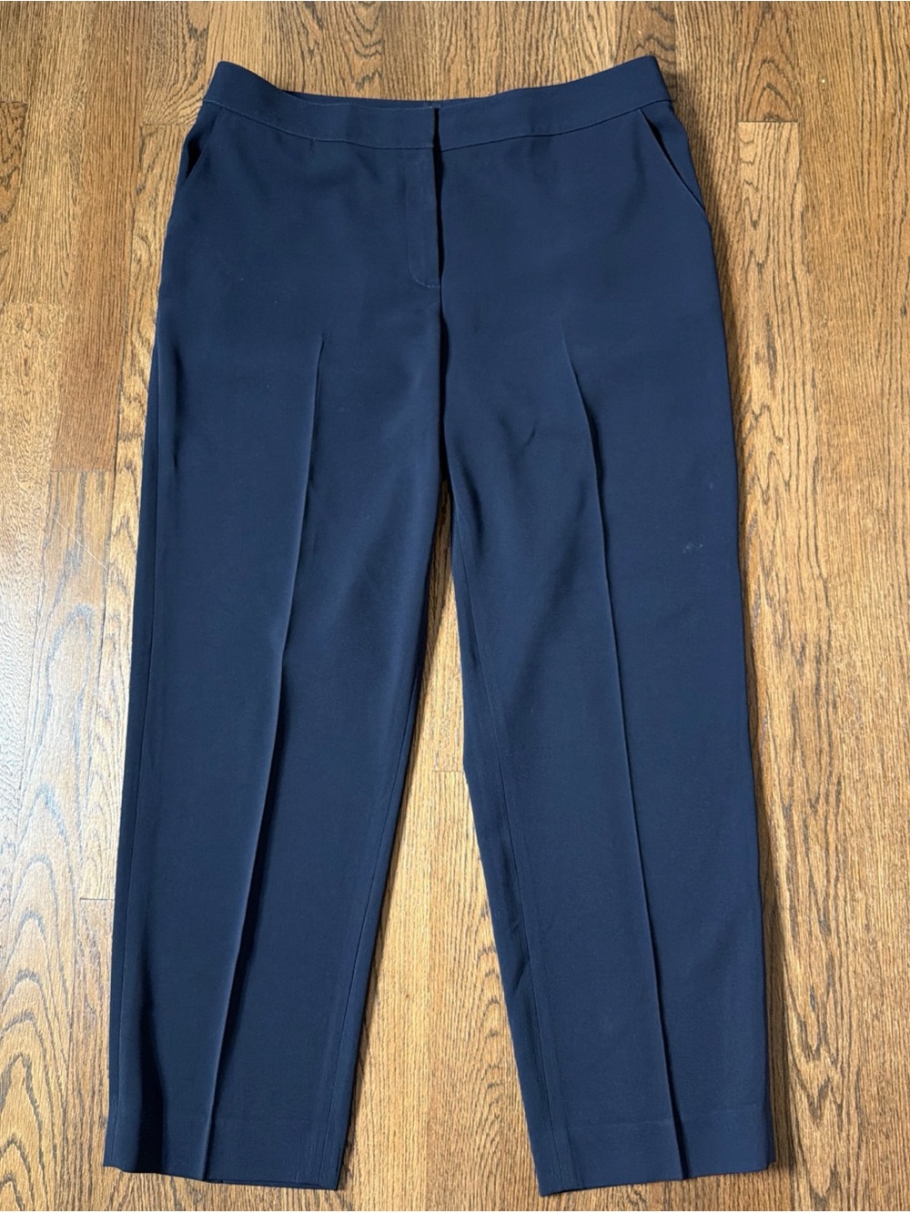 St. John Caviar Emma Style Navy Blue Womens Slacks - Size 12